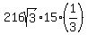 216sqrt%283%29%2A15%2A%281%2F3%29