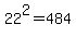 22%5E2+=+484