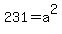 231+=+a%5E2