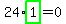 24%2Ahighlight_green%28+1+%29=0