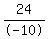 24/-10)