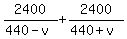 2400%2F%28440-v%29+%2B+2400%2F%28440%2Bv%29