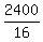 2400/16