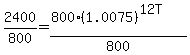 2400%2F800+=+%28800%281.0075%29%5E%2812T%29%29%2F800