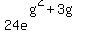 24e^(g^2+3g)