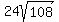 24sqrt(108)