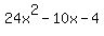 24x%5E2-10x-4