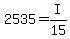 2535+=+I%2F15