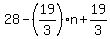 28+-%2819%2F3%29n+%2B+19%2F3