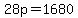 28p+=+1680