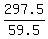 297.5/59.5