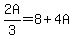 2A%2F3+=+8+%2B+4A