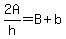 2A%2Fh+=+B%2Bb
