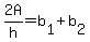 2A%2Fh+=+b%5B1%5D%2Bb%5B2%5D