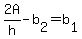 2A%2Fh+-+b%5B2%5D+=+b%5B1%5D