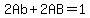 2Ab%2B2AB=1