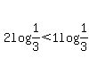 2log%281%2F3%29+%3C+1log%281%2F3%29
