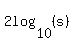2log%2810%2C%28s%29%29