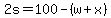 2s=100-%28w%2Bx%29