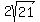 2sqrt%2821%29