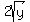 2sqrt%28y%29
