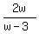 2w%2F%28w-3%29
