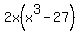 2x%28x%5E3-27%29