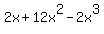 2x+12x^2-2x^3
