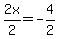 2x%2F2=-4%2F2