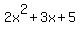 2x^2+3x+5