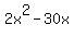 2x%5E2+-+30x+