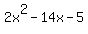 2x%5E2+-14x-5