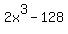 2x^3-128