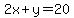 2x+%2By+=20