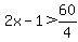 2x-1%3E60%2F4