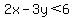 2x-3y%3C6