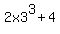 2x3^3+4