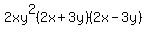 2xy%5E2%282x%2B3y%29%282x-3y%29