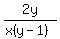 2y%2F%28x%28y-1%29%29