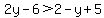 2y-6%3E2-y%2B5