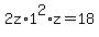 2z+%2A1%5E2%2A+z+=+18