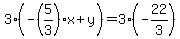 3%28-%285%2F3%29%2Ax%2By%29=3%28-22%2F3%29