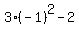 3%28-1%29%5E2+-+2