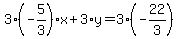 3%28-5%2F3%29x%2B3%2Ay=3%28-22%2F3%29