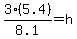 3%285.4%29%2F8.1+=+h
