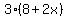 3(8+2x)