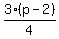3(p-2)/4