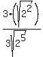 3%28sqrt%282%5E2%29%29%2F%283sqrt%282%5E5%29%29+