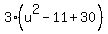 3%28u%5E2-11%2B30%29