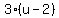 3%28u+-+2%29